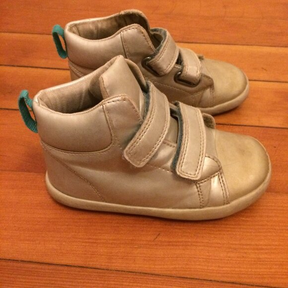 Ten Little Silver Hightops Toddler size 11 - Picture 1 of 7